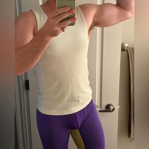 Nike Men's White Muscle Tank Top